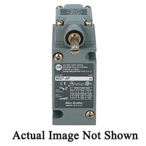 Allen-Bradley 802T-HPU 2-Circuit Oiltight Limit Switch, Rotary Lever Arm/High Operating Torque Actuator, 1NO-1NC