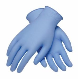 PIP® Ambi-dex® Turbo 63-332PF/M Heavy Duty Industrial Disposable Gloves, M, Nitrile, Blue, 9.4 in L, Powder-Free Powder, Textured Grip, 5 mil Thickness, Ambidextrous Hand