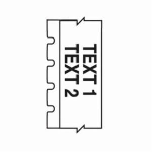 Brady® MC-500-595-WT-BK M Series Label Maker Cartridge, 25 ft L x 1/2 in W, Vinyl Film, Black on White