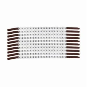 Brady® SCN15-2 Clip Sleeve™ Pre-Printed Wire Marking Sleeve, 0.154 to 0.177 in Wire, Nylon, 2 Legend