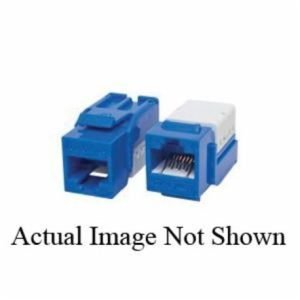 comCables™ CN-C6-WHT-C High Impact Performance Jack, 100 VDC, Plastic