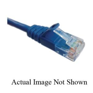 CP Technologies® C5E-RD-25-M Booted UTP Patch Cord, Category: Cat 5e, 24 AWG 4-Pair Stranded Copper Conductor, 25 ft Cord Length, Red