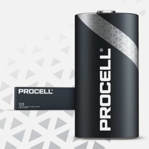 Duracell® PC123 Procell High Power Lithium 123 Battery, 3V, 1550 mAh, 12 PK