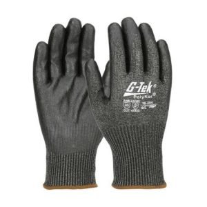 G-Tek® 16-354/M Lightweight Cut-Resistant Gloves, M, Foam Nitrile Coating, PolyKor® Fiber, Knit Wrist Cuff, Resists: Abrasion, Chemicals, Cut, Impact, Puncture, Tear, UV Light and Water, ANSI Cut-Resistance Level: A5, Paired Hand