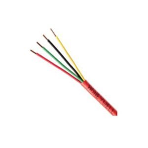 Honeywell HCC43121104 FPLR Fire Alarm Cable, 300 VAC, (4) 16 AWG Solid Bare Copper Conductor, 1 m L, Specifications Met: CSA C22.2 File No. 2556 (FT4)