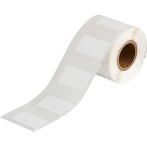 Brady® PSL-514-619 PermaShield® Printer Label, 3/4 in L x 1-1/4 in W, White Legend/Background, B-619 Polyester