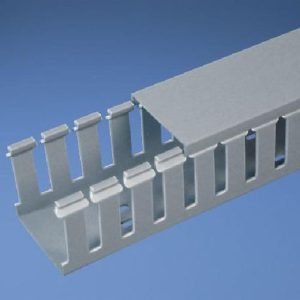 Panduit® Panduct® G1X2LG6 Type G Slotted Wall Wiring Duct, 0.31 in Slot, Wide Finger Slot, 1 in W x 2 in D, PVC