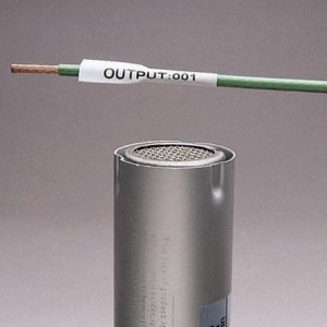 Panduit® Pan-Code™ H100X084H1T 1-Sided Military Grade Thermal Transfer Heat Shrink Label, White Marker, Polyolefin