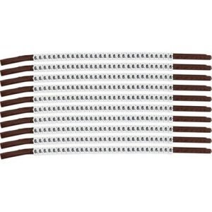 Brady® SCN15-6 Clip Sleeve™ Pre-Printed Wire Marking Sleeve, 0.154 to 0.177 in Wire, Nylon, 6 Legend