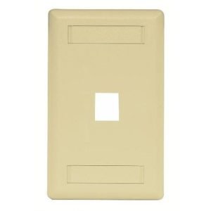 Wiring Device-Kellems IFP11TI IFP Rear Load iSTATION™ Keystone Faceplate, 1 Gangs, Thermoplastic, Flush Mount