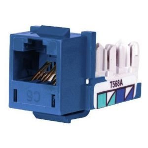 PREMISE WIRING NEXTSPEED® XCELERATOR™ HXJ6B Standard Universal Modular Jack, Cat 6 Module, Keystone Mounting, 1 Ports