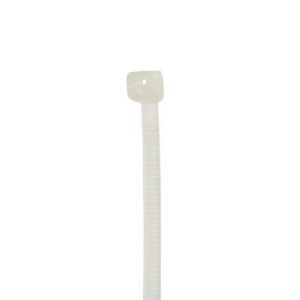 NSI 1150 1-Piece Bent Tail Cable Tie, 11 in L x 0.187 in W x 0.052 in THK, Nylon, Natural
