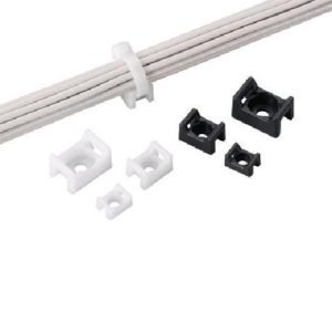 Panduit® TM3S10-C Cable Tie Mount, 2-Way, Threaded Mount, 0.3 in W Max, Nylon, Natural