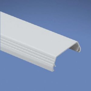 Panduit® Pan-Way® T45CIW8 Hinged Multi-Channel Raceway Cover, 8 ft L x 2.38 in W x 3/4 in H, PVC, White