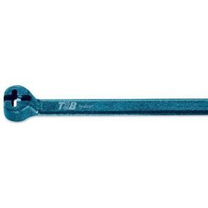 Ty-Rap® TY527M-NDT Detectable Cable Tie, 13.172 in L x 0.27 in W x 0.06 in THK, Nylon/Polyamide 6.6, Blue