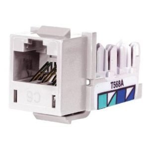 PREMISE WIRING NEXTSPEED® XCELERATOR™ HXJ6W Standard Universal Modular Jack, Cat 6 Module, Keystone Mounting, 1 Ports