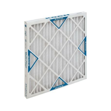 Koch Filter® 102-700-004 Multi-Pleat XL8™ SC Extended Surface Pleated Panel Filter, 25 in H x 14 in W x 1 in D, 8 MERV, 200 deg F, Domestic