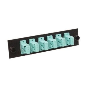 Multilink® 065-242-10 10 GIG Loaded SC Duplex Multi-Mode Adapter Panel, Steel