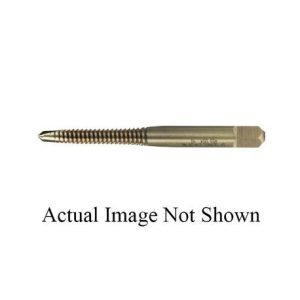 Norseman™ 60210 Type 20-AG Gun Tap Ground Thread Machine Screw Magnum Super Premium Spiral Point Tap, Right Hand Cutting Direction, #5-44 Thread, H2 Thread Limit, Plug Chamfer, 2 Flutes, Gold Oxide, HSS