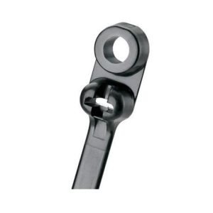 Panduit® Dome-Top® Barb-Ty® BC2S-S10-C0 BC Series Standard Clamp Tie, 8-1/2 in L x 0.19 in W x 0.05 in THK, Nylon 6.6, Black