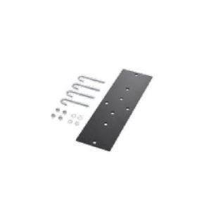 Hoffman LRRMPBLK Rack to Runway Mounting Plate Kit, For Use With 6/12 in Ladder, Steel, Black