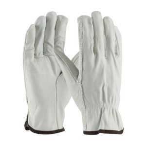 PIP® 68-103/M Standard Grade General Purpose Gloves, Drivers, M, Top Grain Cowhide Leather Palm, Top Grain Cowhide Leather, Natural, Slip-On Cuff, Uncoated Coating, Resists: Abrasion, Unlined Lining, Straight Thumb