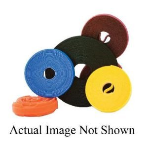 Wiring Device-Kellems HPWCVFBK5 Hook and Loop Strip Tie, 5 in L x 1/2 in W, Velcro, Black