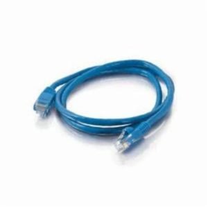 Quiktron® 570-110-007 Value Series Snagless Booted Patch Cord, Category: Cat 5, 24 AWG Stranded Copper Conductor, 7 ft Cord Length, Blue