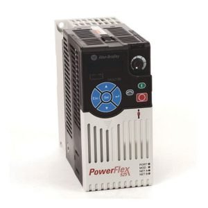 Rockwell Automation PowerFlex 525 AC Drive, with Embedded EtherNet/IP and Safety, 240 VAC, 3 Phase, 1.0 HP, 0.75 kW Normal Duty; 1.0 HP, 0.75 kW Heavy Duty, Frame A, IP20 NEMA / Open Type, No Filter