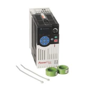 Rockwell Automation PowerFlex 525 AC Drive, with Embedded EtherNet/IP and Safety, 480 VAC, 3 Phase, 0.5 HP, 0.4 kW Normal Duty; 0.5 HP, 0.4 kW Heavy Duty, Frame A, IP20 NEMA / Open Type, Filter