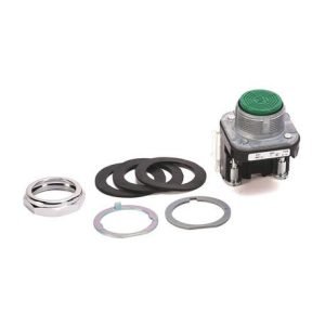 Rockwell Automation 800T-A1A Non-Illuminated Pushbutton, 30.5 mm, 1NO-1NC Contact Configuration, Flush Head Operator, Green