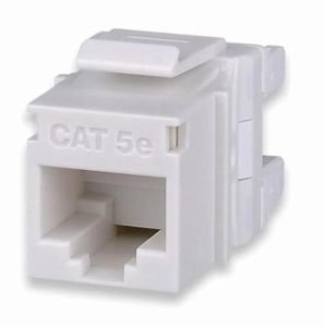 Signamax KJ458MT25-C5E-WH MT Series Unscreened Keystone Jack, Cat 5e Module, Flush Mounting, 8 Ports, Thermoplastic