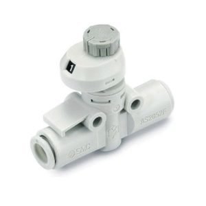 KE SMI SHOP® AS2002FS-07 AS-FS Series In-Line Pneumatic Meter Out Valve With One-Touch Fitting, 0.1 to 1 MPa Pressure, PBT Body