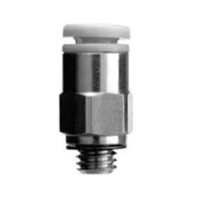 KE SMI SHOP® KQ2H03-35S Connector, Connector, 5/32 x 1/4 in, Tube x Male End Style, Brass/Polybutylene Terephthalate/Polypropylene