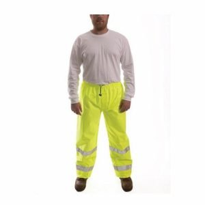 Tingley Vision™ P23122/L P23122 Pant, 48 in Waist, 30 in Inseam Length, Green/Yellow, Polyurethane